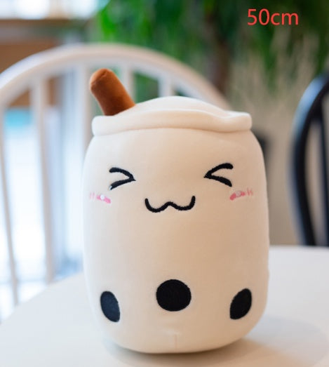 Cute Boba Tea Plush Pillow – Soft Bubble Tea Stuffed Toy