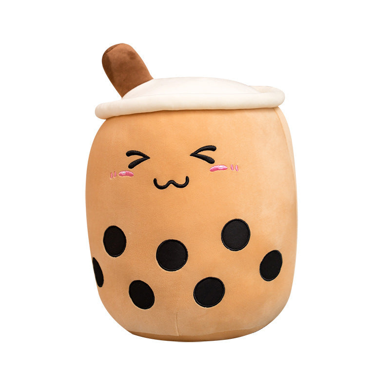 Cute Boba Tea Plush Pillow – Soft Bubble Tea Stuffed Toy