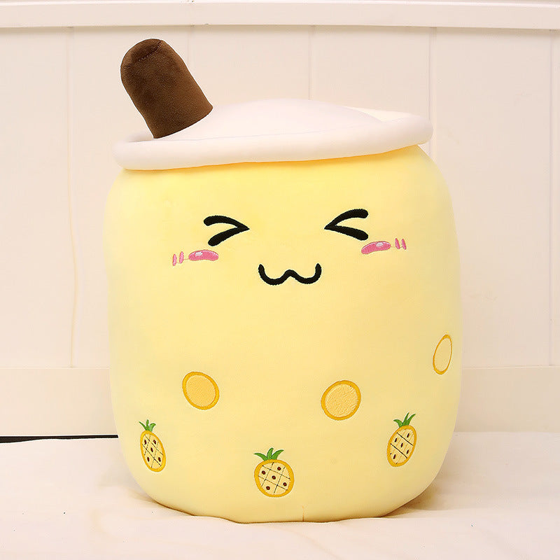 Cute Boba Tea Plush Pillow – Soft Bubble Tea Stuffed Toy