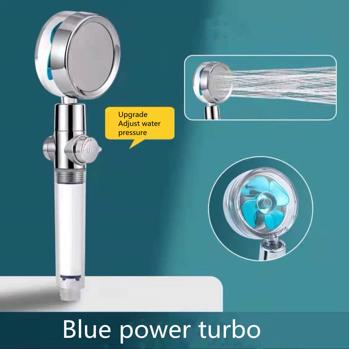 360° High-Pressure Water-Saving Shower Head
