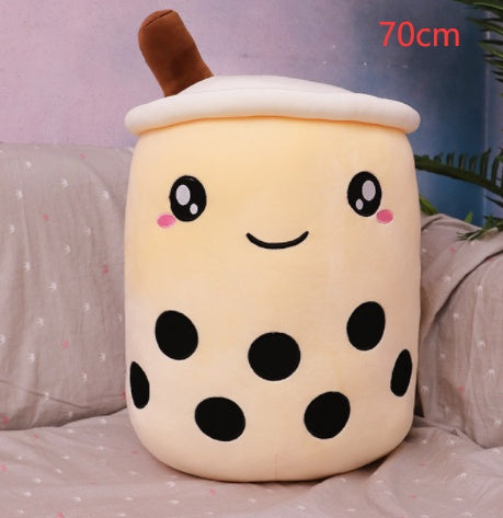 Cute Boba Tea Plush Pillow – Soft Bubble Tea Stuffed Toy