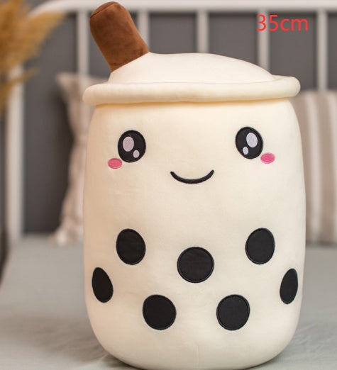 Cute Boba Tea Plush Pillow – Soft Bubble Tea Stuffed Toy
