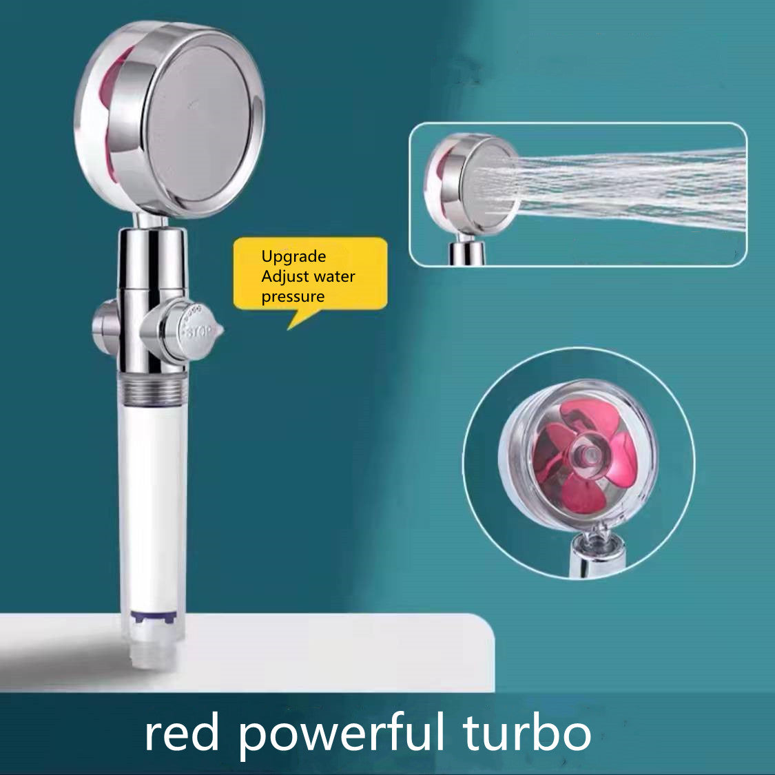 360° High-Pressure Water-Saving Shower Head