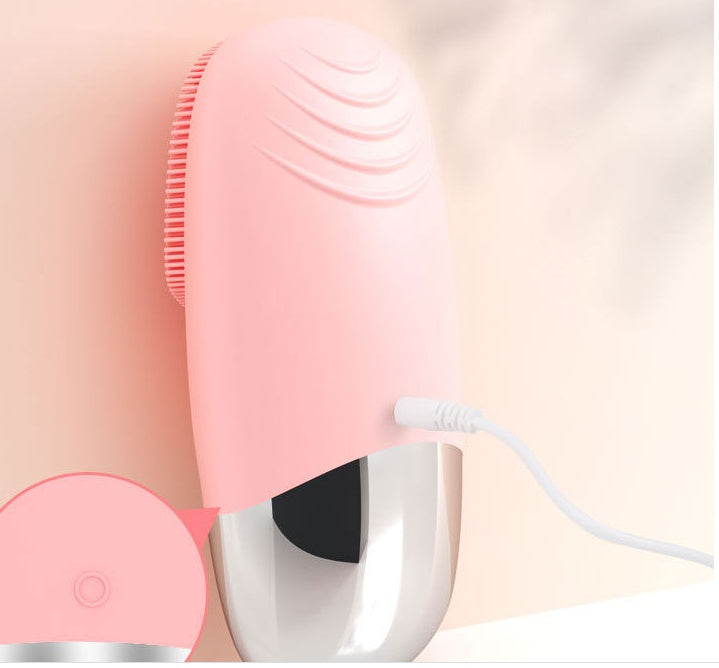 Silicone Electric Face Cleansing Brush & Massager